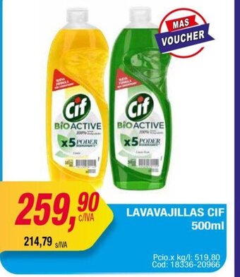 Maxiconsumo Lavavajillas Cif 500ml oferta
