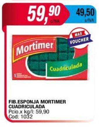 Maxiconsumo Fib. Esponja Mortimer Cuadriculada oferta