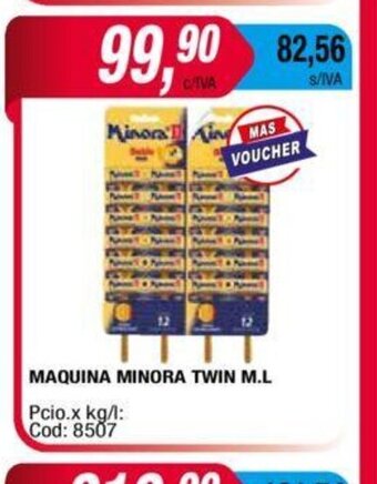 Maxiconsumo Maquina Minora Twin M.L oferta