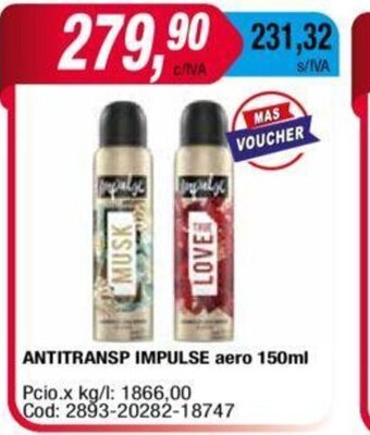 Maxiconsumo Antitransp Impulse Aero 150ml oferta
