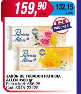 Maxiconsumo Jabón De Tocador Patricia Allen 3x80gr oferta