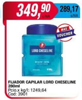 Maxiconsumo Fijador Capilar Lord Cheseline 280ml oferta