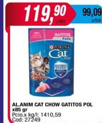 Maxiconsumo Al. Anim Cat Chow Gatitos Pol x 85gr oferta