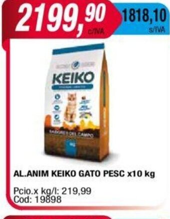 Maxiconsumo Al. Anim Keiko Gato Pesc x 10kg oferta