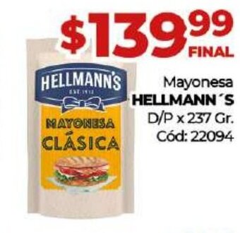 Diarco Mayonesa Hellmann's oferta