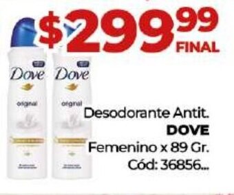 Diarco Desodorante Antit. Dove oferta