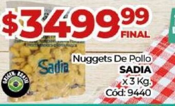 Diarco Nuggets de Pollo Sadia oferta
