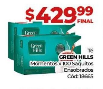 Diarco Té Green Hills oferta