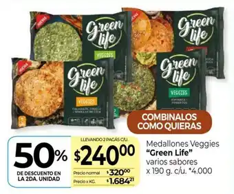 La Anonima Medallones Veggies Green Life oferta