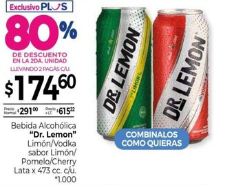 La Anonima Bebida Alcohólica Dr, Lemon oferta