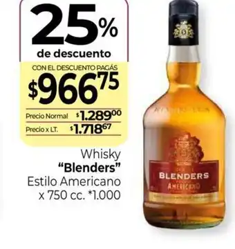 La Anonima Whisky Blenders Estilo Americano oferta