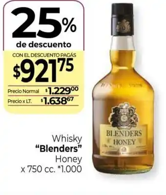 La Anonima Whisky Blenders Honey oferta