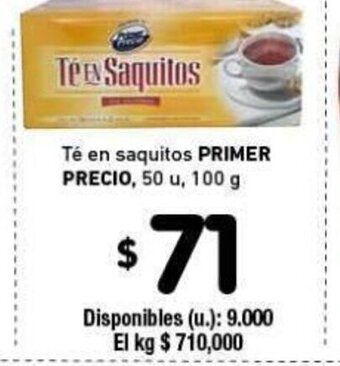 Cooperativa Obrera Primer Precio 100g oferta