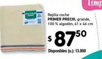 Cooperativa Obrera Primer Precio rejilla coche granda 100% algodón 41 x 46 cm oferta