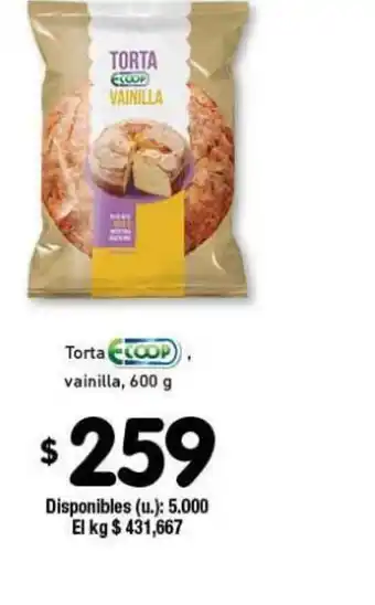 Ecoop Torta vainilla 600g