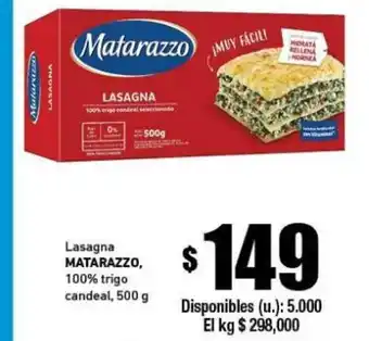 Matarazzo Lasagna 100% trigo candeal 500gq