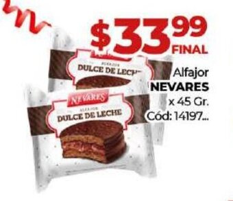 Diarco Alfajor Nevares oferta