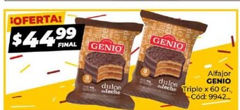 Diarco Alfajor Genio oferta