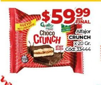Diarco Alfajor Crunch oferta