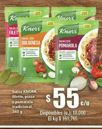 Cooperativa Obrera Knorr Salsa 340g oferta