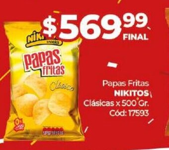 Diarco Papas Fritas Nikitos oferta