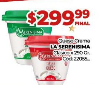 Diarco Queso Crema La Serenisima oferta