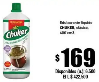 Chuker Edulcorante liquido clásico 400 cm3