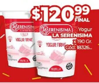 Diarco Yogur La Serenisima oferta