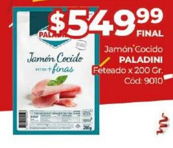 Diarco Jamón Cocido Paladini oferta