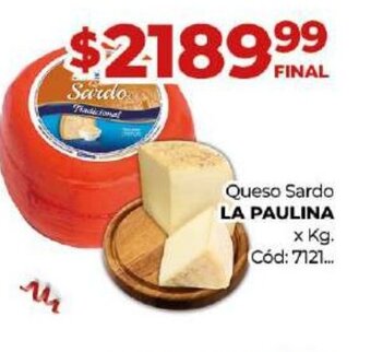 Diarco Queso Sardo La Paulina oferta