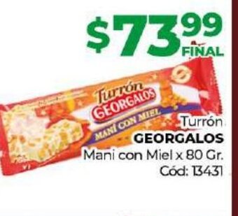 Diarco Turrón Georgalos oferta