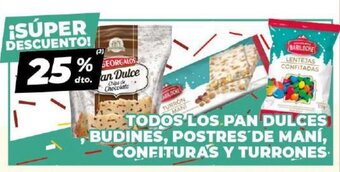 Diarco Todos Los Pan Dulces Budines, Postres De Maní, Confituras Y Turrones oferta
