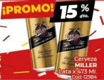 Diarco Cerveza Miller oferta