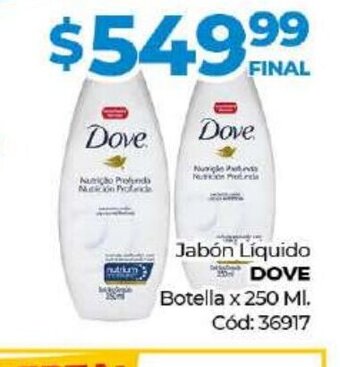 Diarco Jabón Líquido Dove oferta