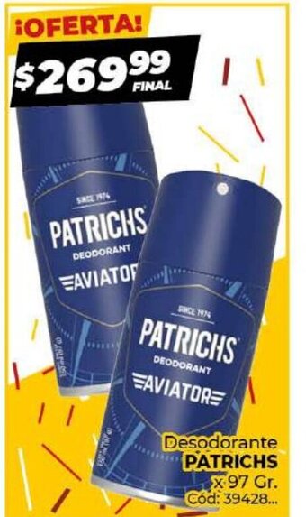Diarco Desodorante Patrichs oferta