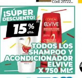 Diarco Todos nLos Shampoo Y Acondicionador Elvive x 750ml oferta