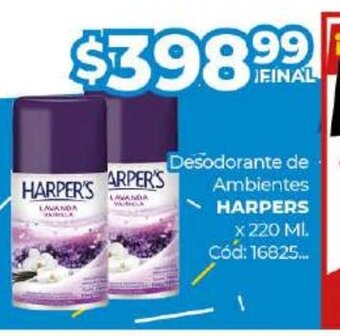 Diarco Desodorante de Ambientes Harpers oferta