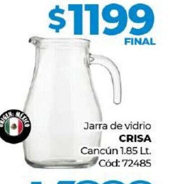 Diarco Jarra de Vidrio Crisa oferta