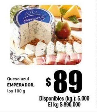 Cooperativa Obrera Emperador Queso azul los 100g oferta