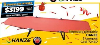 Diarco Reposera Plegable Hanze oferta