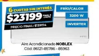 Diarco Aire Acondicionado Noblex oferta