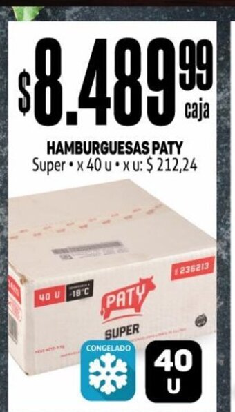 Makro Hamburguesas Paty oferta