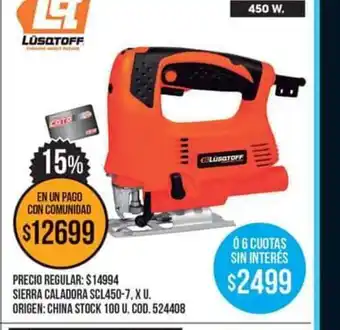 Coto Sierra Caladora SCL450-7 x U oferta