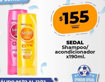Supermayorista Vital Sedal Shampoo/Acondicionador x 190ml oferta