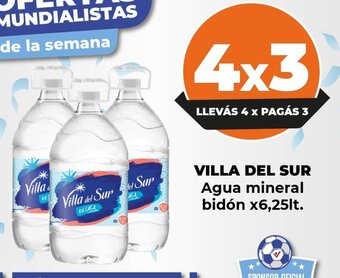 Supermayorista Vital Villa Del Sur Agua Mineral Bidón x 6.25lt oferta