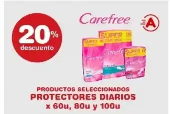 Atomo Conviene Carefree Protectores Diarios x 60u, 80u, y 100u oferta