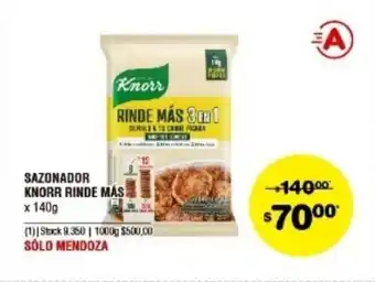 Atomo Conviene Knorr Sazonador Rinde Mas x 140g oferta