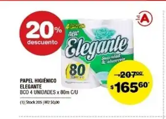 Atomo Conviene Elegante Papel Higiènico x 80m C/U oferta