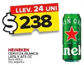 Carrefour Maxi Cerveza heineken 473cc oferta