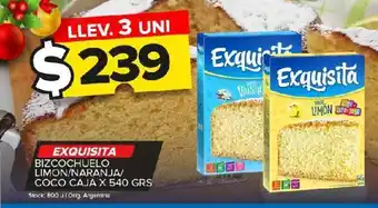 Carrefour Maxi Bizcochuelo exquisita 540g oferta